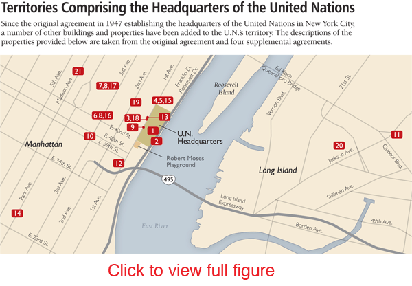 Territories Comprising the Headquarters of the United Nations