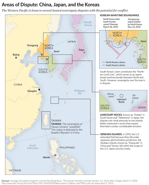 KAI 2012 - 14 - Areas Dispute China Japan Koreas 600