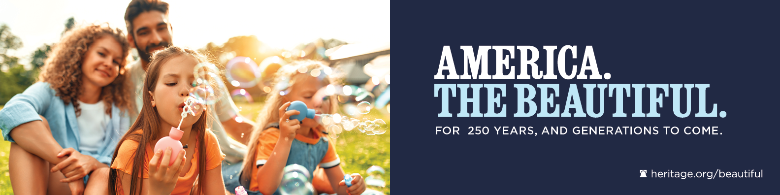 America. The Beautiful. Social Header Family 2