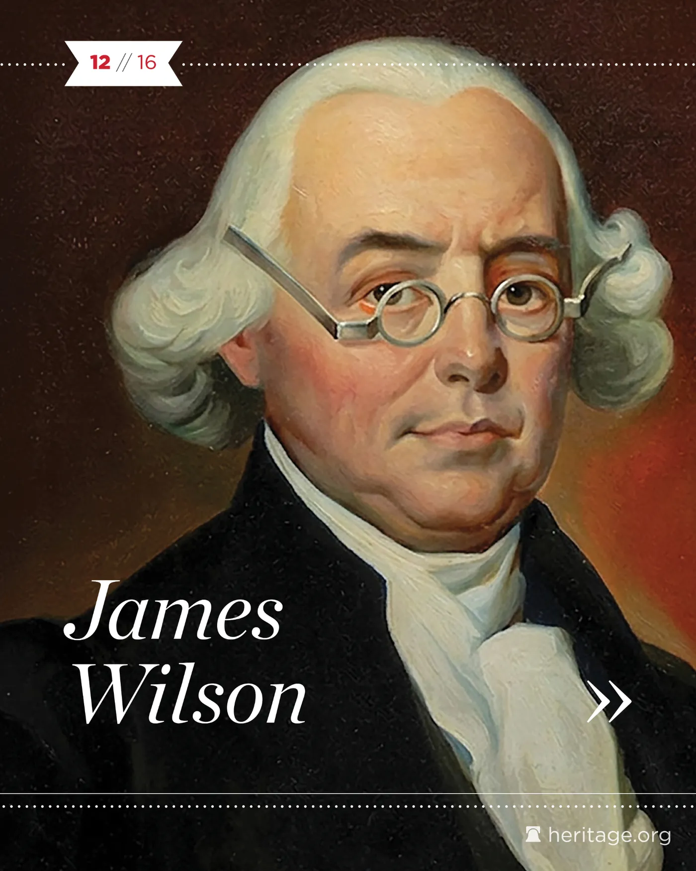 Painted portrait of James Wilson