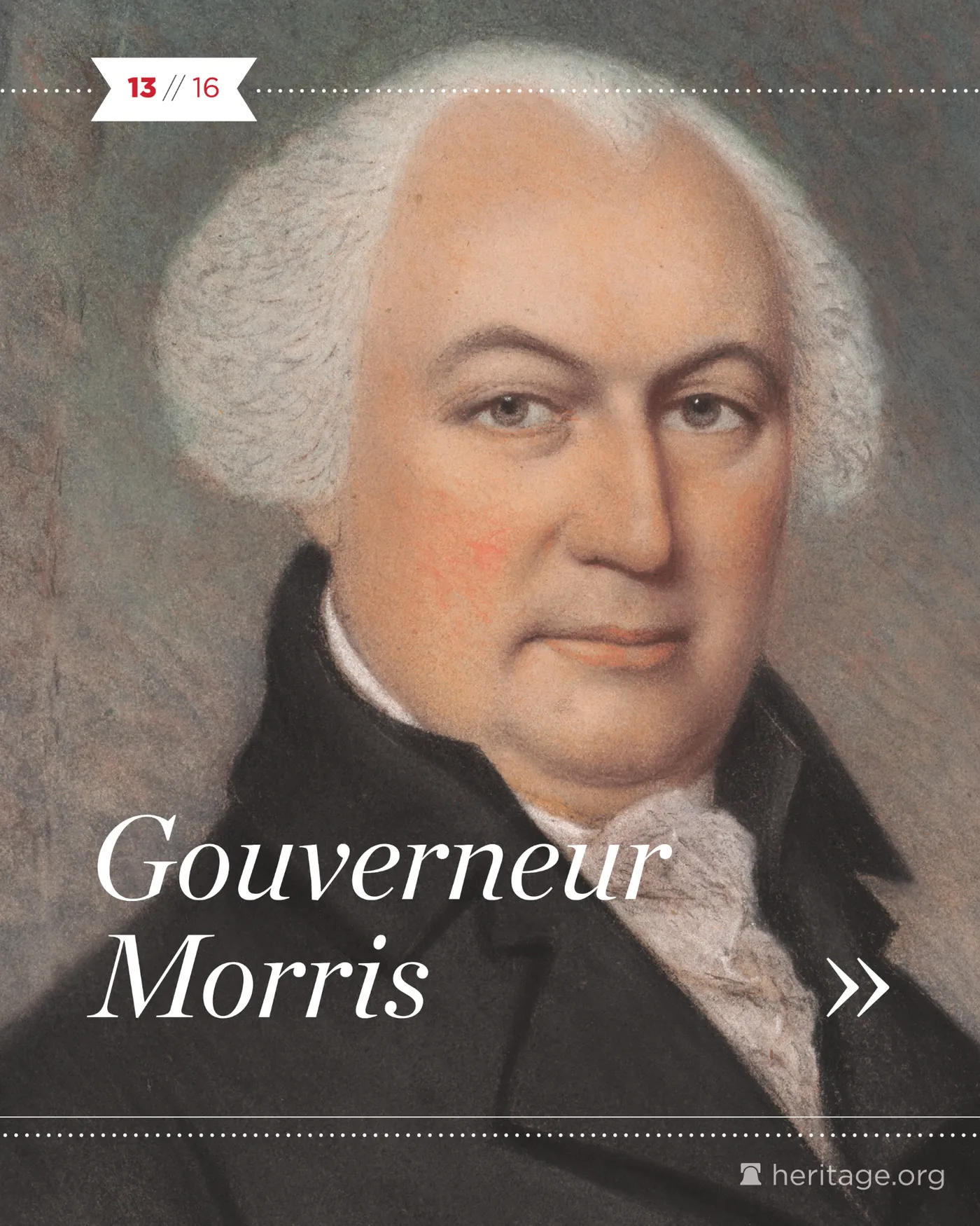 Painted portrait of Gouverneur Morris