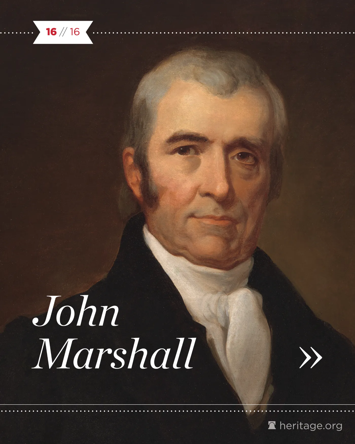 Painted portrait of John Marshall