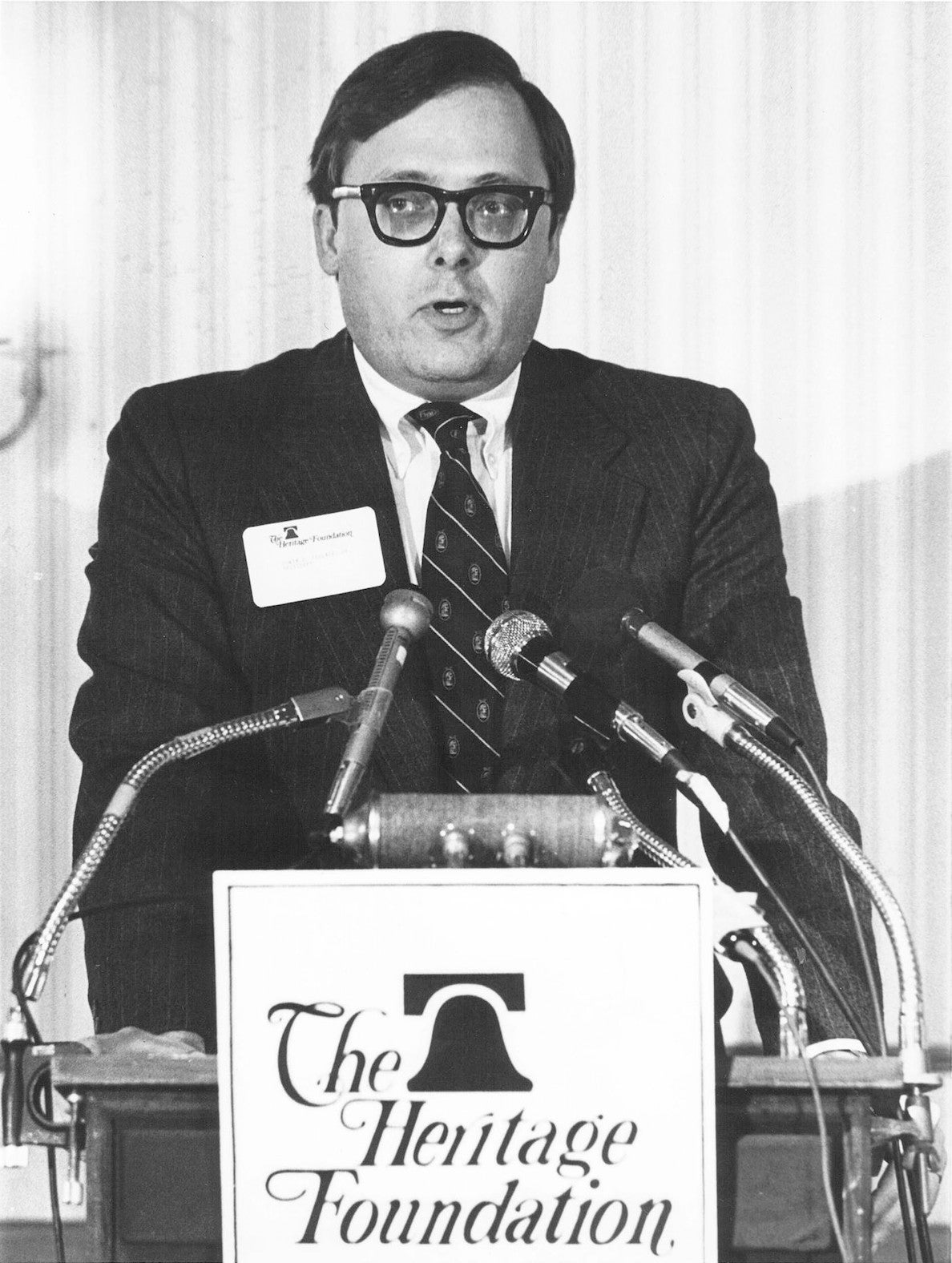 Ed Feulner as president of the Heritage Foundation.