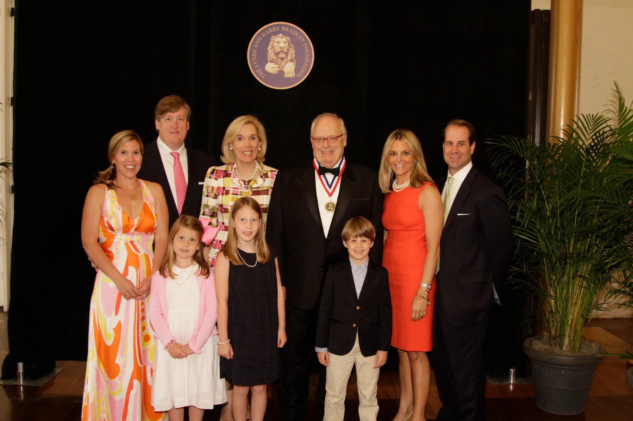 Feulner receives the Bradley Prize.