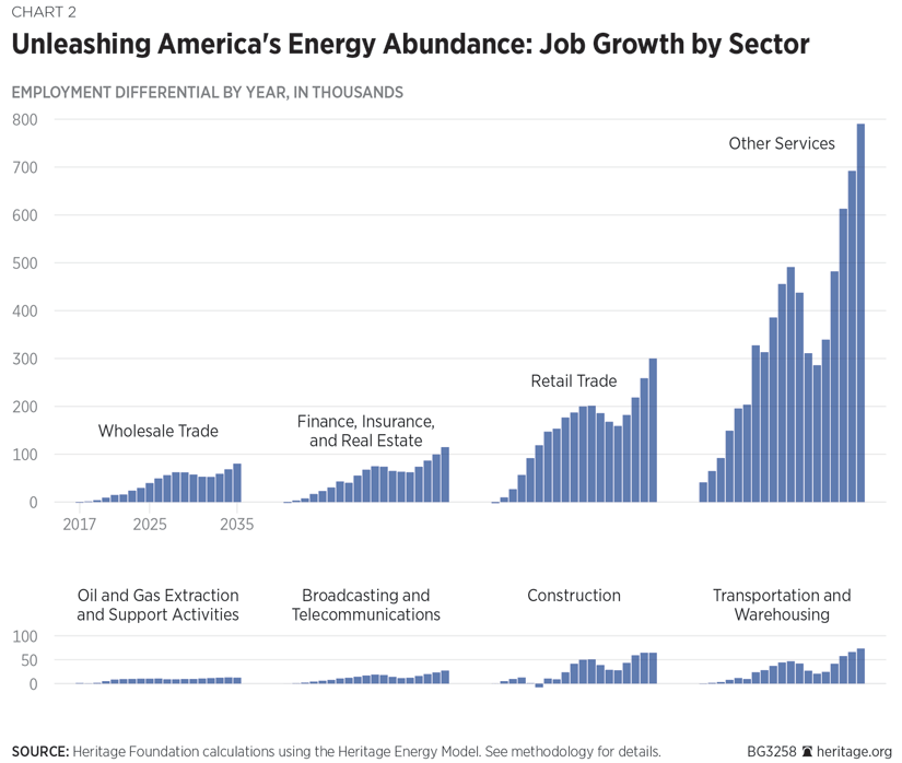Unleashing America's Energy Abundance: Job Growth by Sector