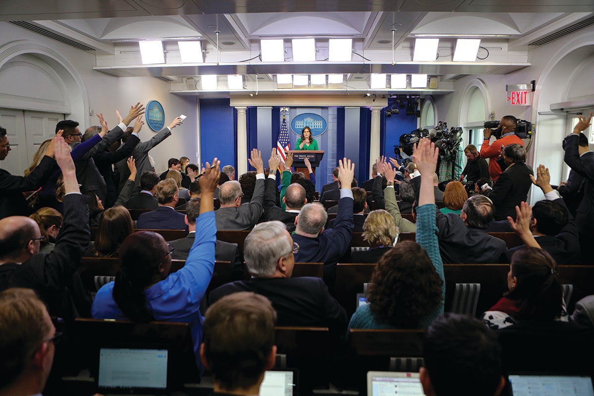 DAILY BRIEFING at the White House.