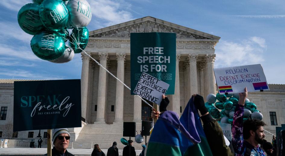 Claims of Free Speech AntiDiscrimination Court in Website