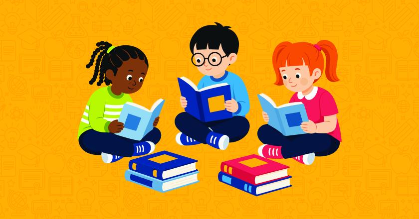 Students reading