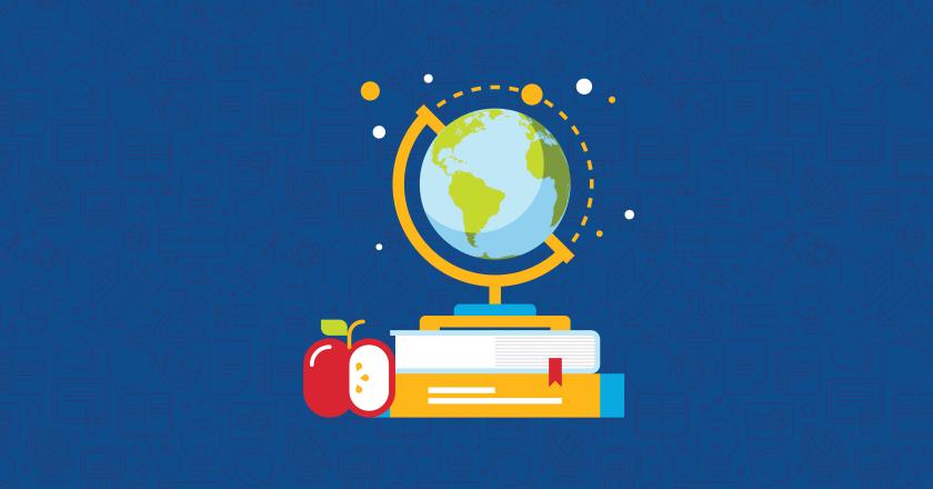 Graphic of the globe