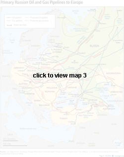 Primary Russian Oil and Gas Pipelines to Europe