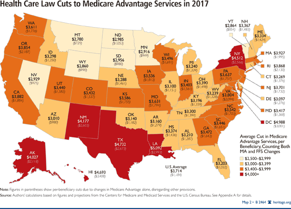 Health Care Law Cuts to Medicare Advantage Services in 2017