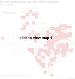 99 Texas Counties Lost at Least one High Risk Specialist