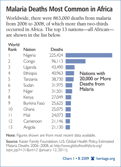 Malaria Deaths Most Common in Africa