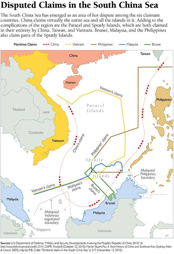 Disputed Claims in the South China Sea