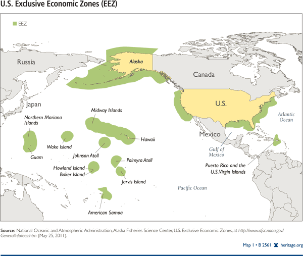 US Exclusive Economic Zones (EEZ)