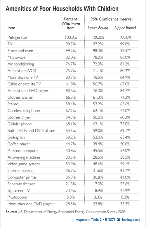 Amenities of Poor Households with Children