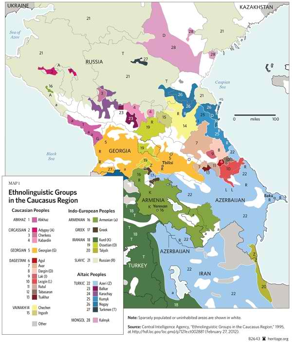 Northern Caucasus Map