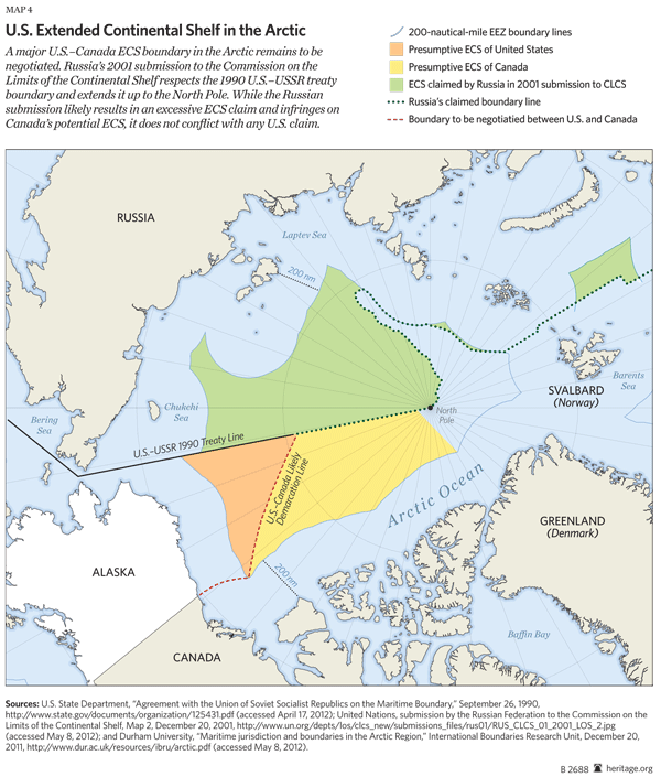 US Extended Continental Shelf in Arctic