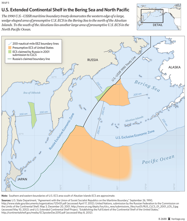US Extended Continental Shelf in Bering sea and North Pacific