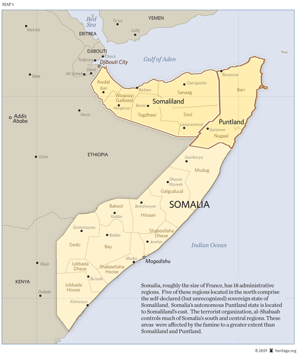 Map of Somalia