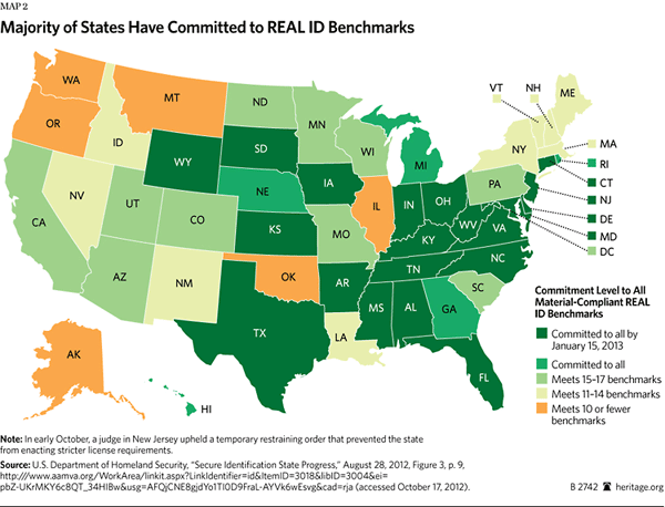 Majority of States Have Committed to REAL ID Benchmarks